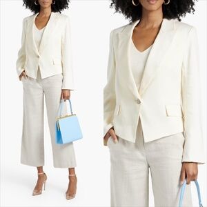 Veronica beard hosanna linen blend twill blazer NO OFFERS